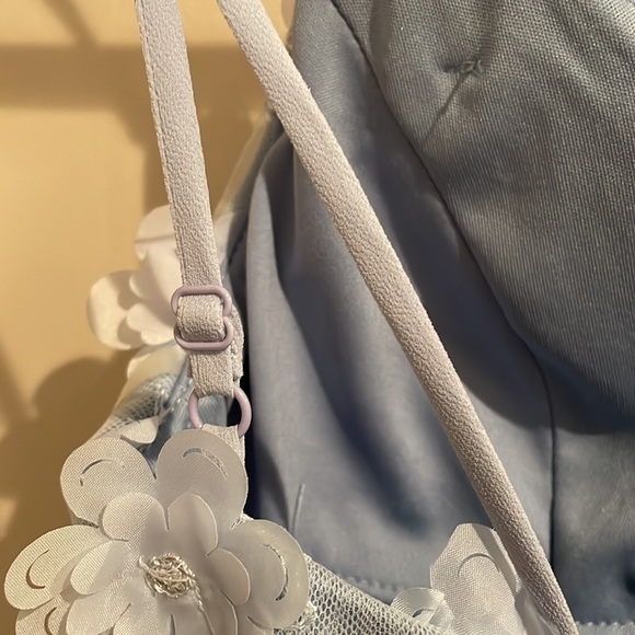 Gorgeous Blue Floral Mini Homecoming dress - Picture 8 of 11